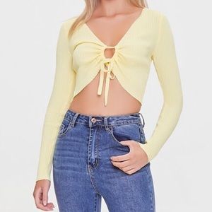 Sweater-Knit Crop Top